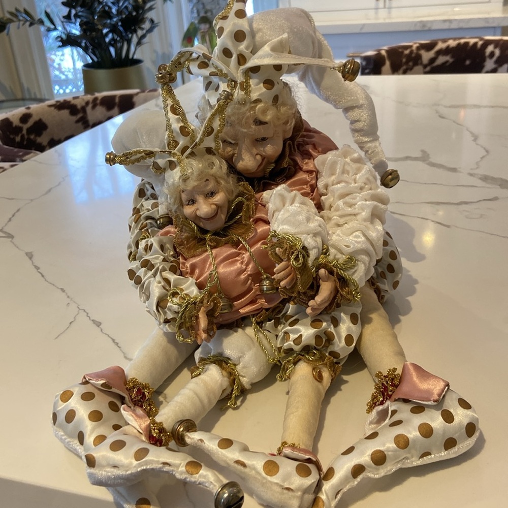 Pair of Adorable Jesters. These two are so quirky and adorable! Lots of details!